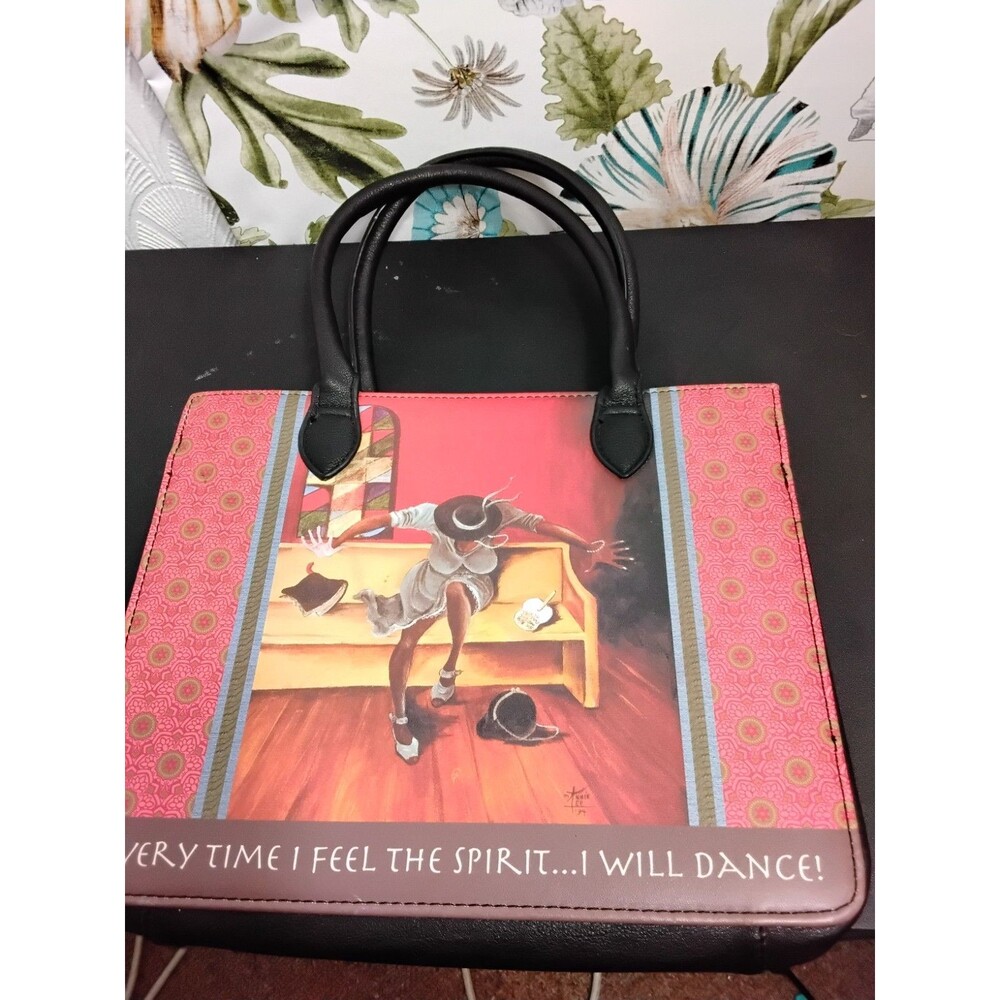 Zonderkidz Pink Glitter Floral Design 6 x 9 Bible Book Cover Black Canvas NWT